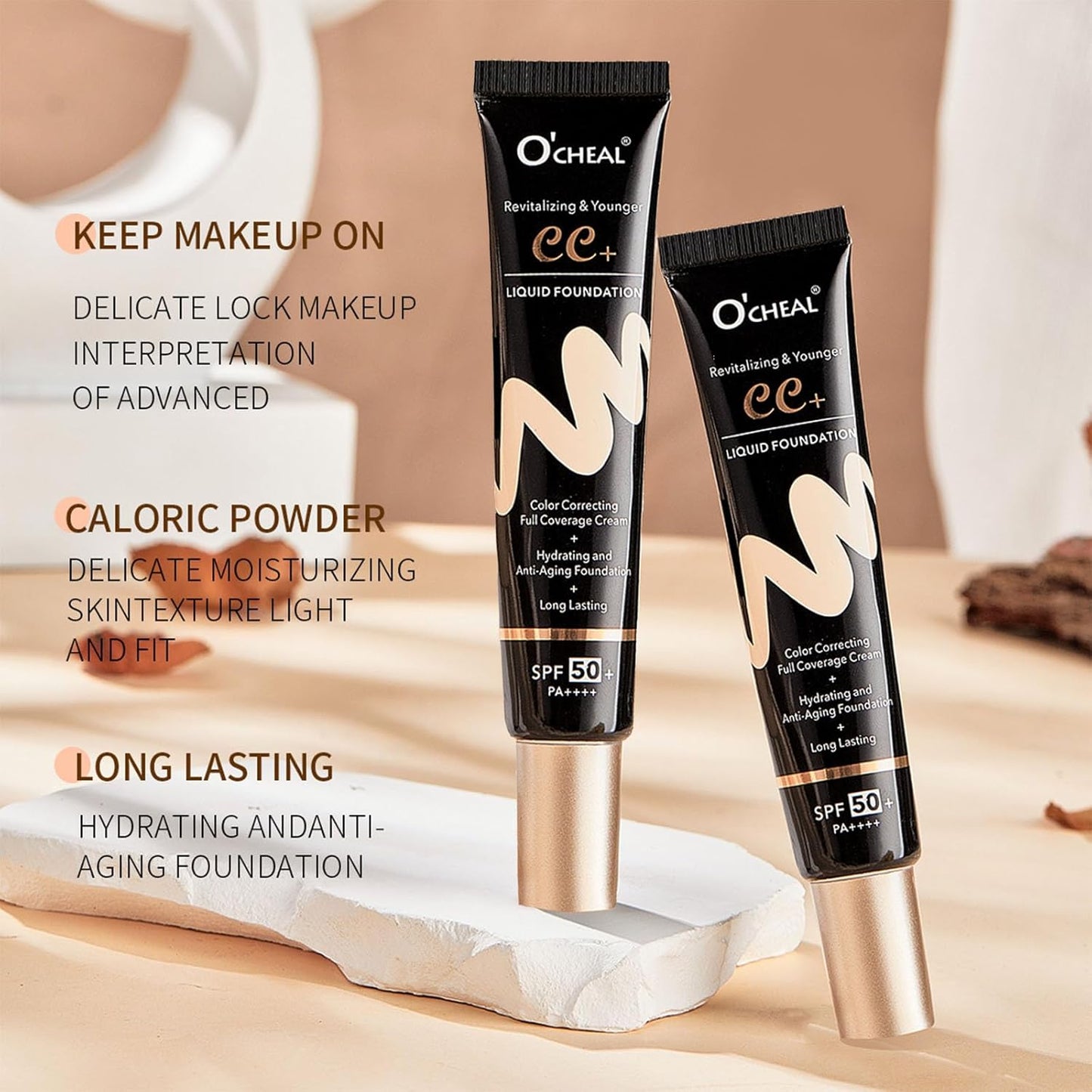 O'CHEAL Tinted Moisturizing CC Cream with SPF 50