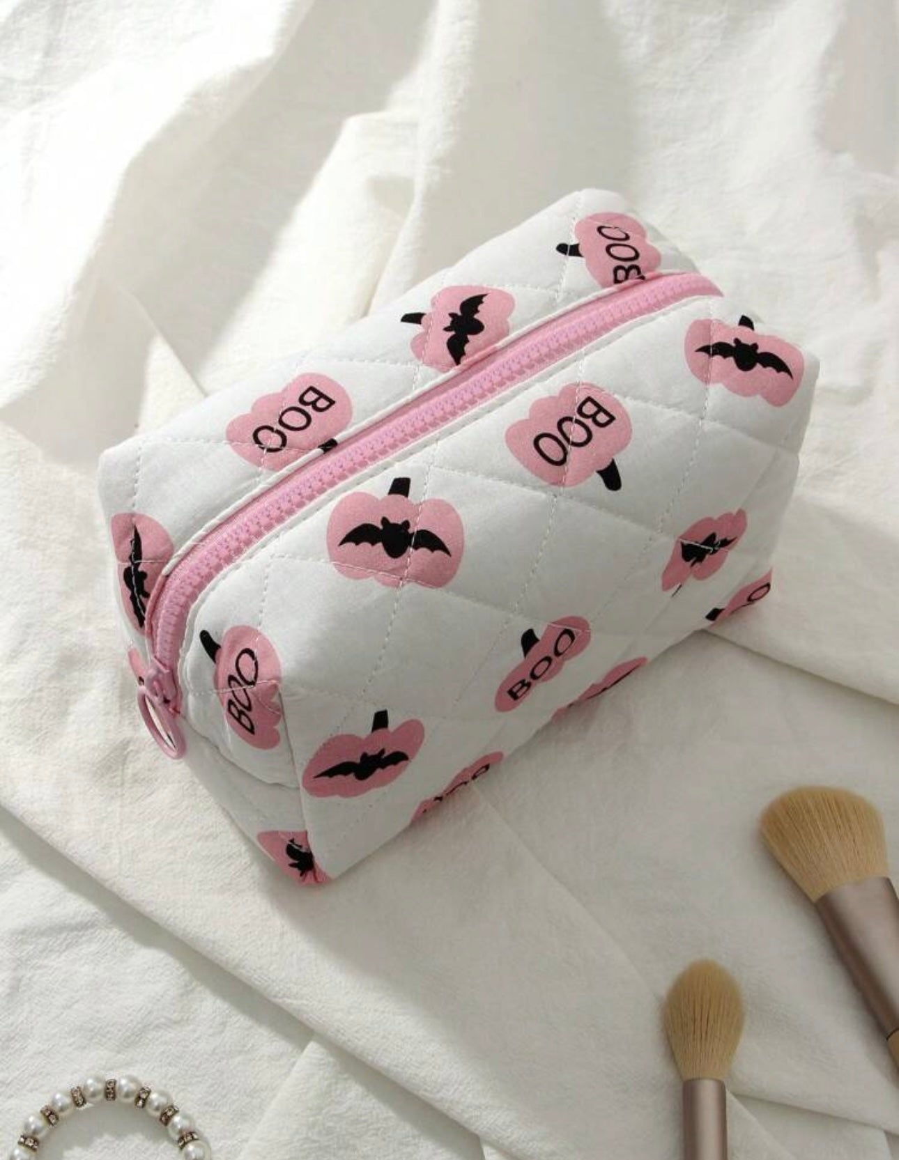 Quilted Makeup Bag