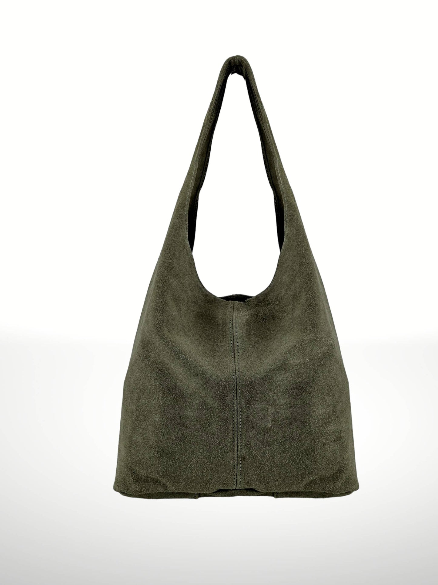 Suede leather bag