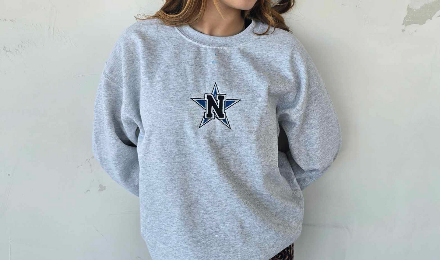 N-Star Embroidered Cozy Crewneck