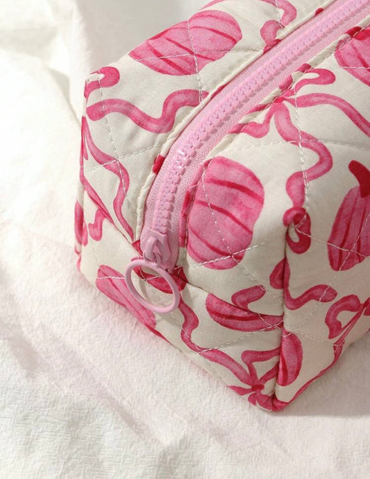 Quilted Makeup Bag