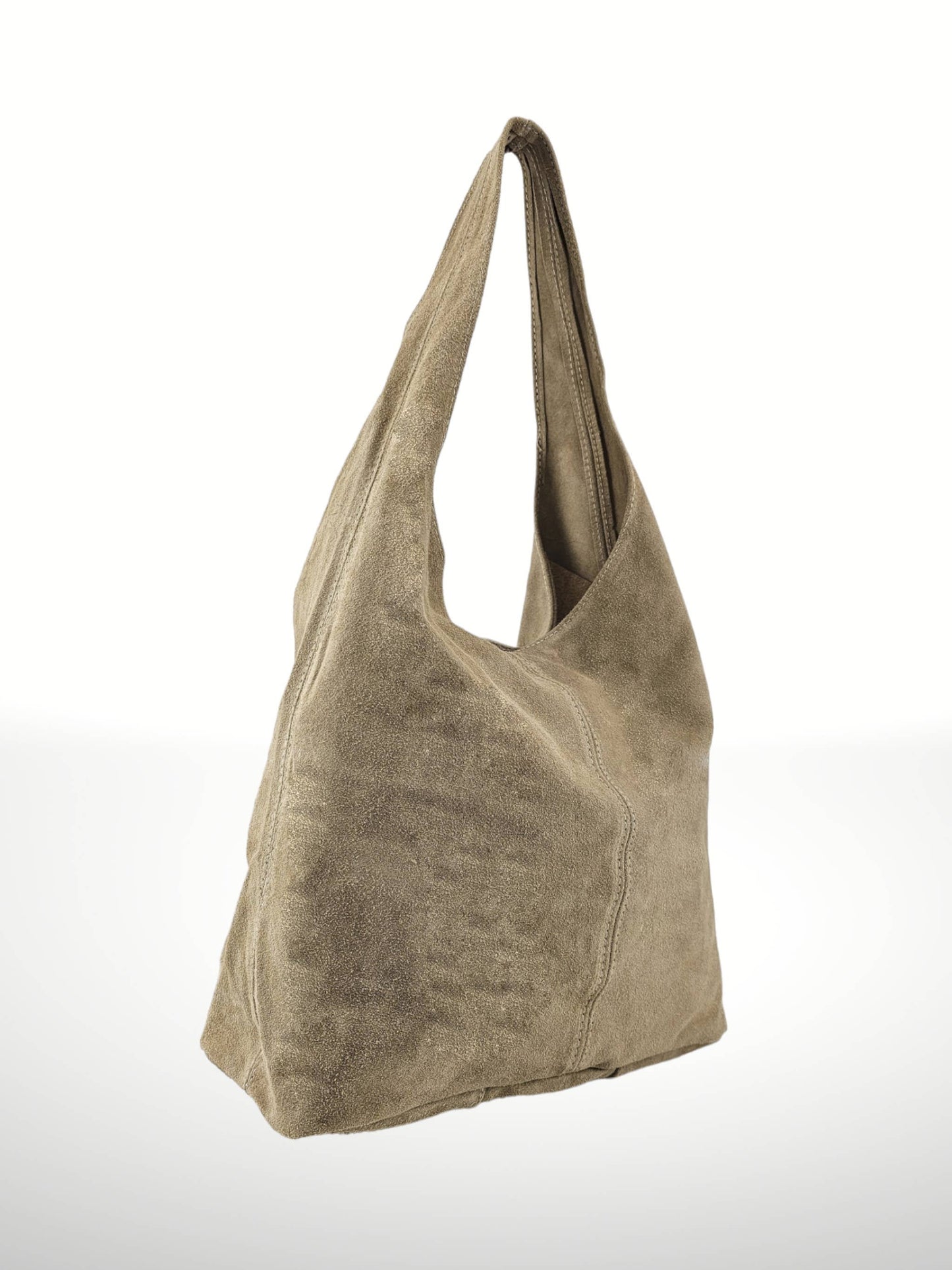 Suede leather bag